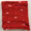 Elastic Tube - Snowflakes - Red/White - 30x8cm.