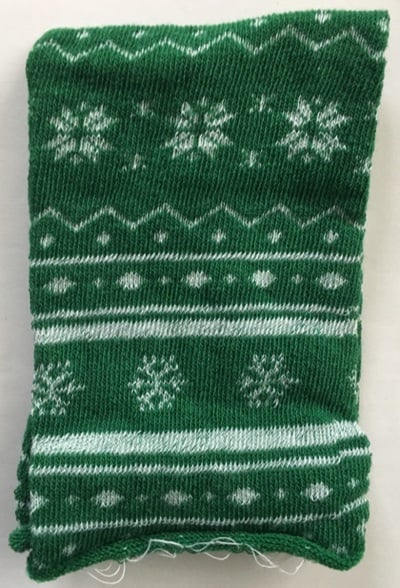 Elastic Tube - Nordic - Green/White - 30x8cm.
