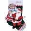 Dancing Claus Felt Stocking