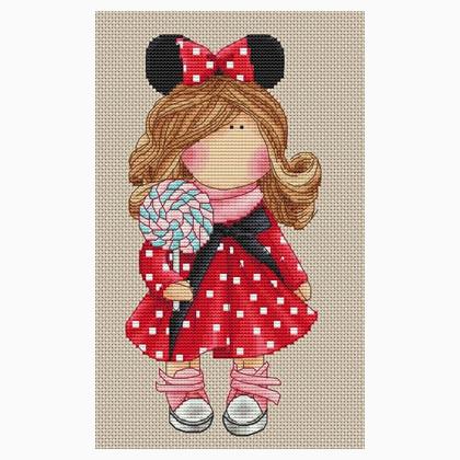 Minnie Mouse Cross Stitch Chart