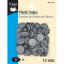 Plastic Snaps - Round Silver