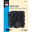 Plastic Snaps - Round Black