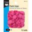 Plastic Snaps - Pink Flower with Smile