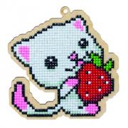 Kitten with Strawberry