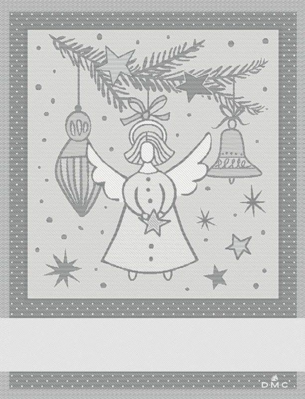 Kitchen Towel Angel Silver From Dmc Kitchen Ready To Stitch Casa Cenina