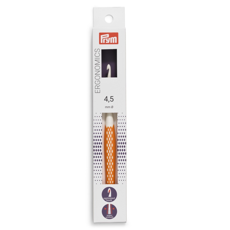 Wool crochet hooks prym.ergonomics 4.5mm/16cm From Prym - Knitting and Crocheting  Needles - Accessories & Haberdashery - Casa Cenina