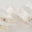 Metallic Prosecco Ho Ho Ho Ribbon 15mm - White/Gold