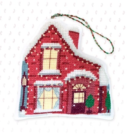 Cross Stitch Kit Home for Christmas