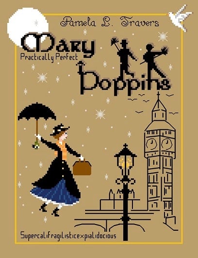 mary poppins from joli tambour cr 233 ation cross stitch mary poppins height chart