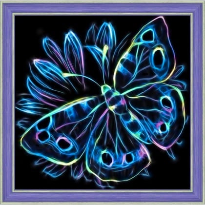 Purple Butterfly String Art Kit