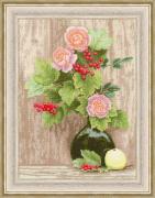 Viburnum and Roses