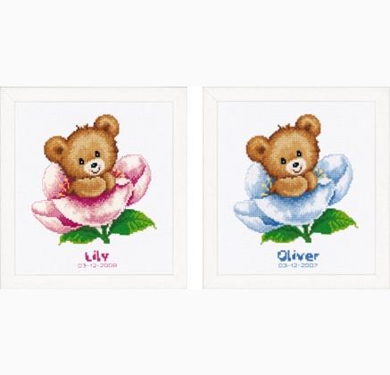 Birth Sampler - Cute Bear