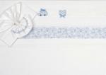 Baby carriage sheet set - Polka Dot Bear - Sky blue