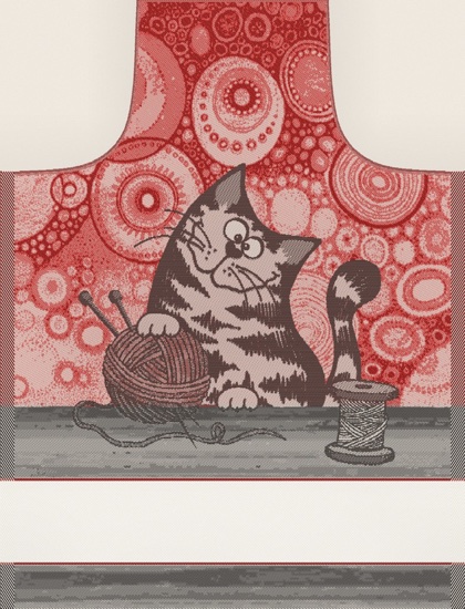 Apron Romeo - Red Anthracite
