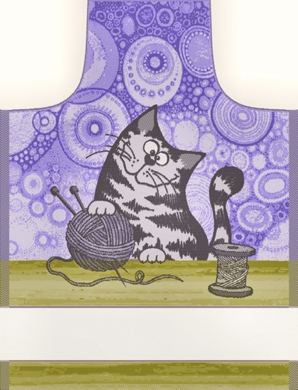 Apron Romeo - Purple Green