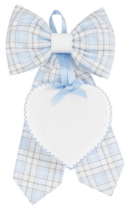 Birth Ribbon Tails Basik - Sky blue