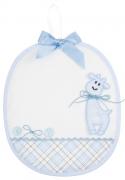 Birth Ribbon Giraffe - Sky blue