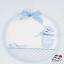 Birth Ribbon Giraffe - Sky blue