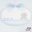 Birth Ribbon Scottish Bear - Sky blue