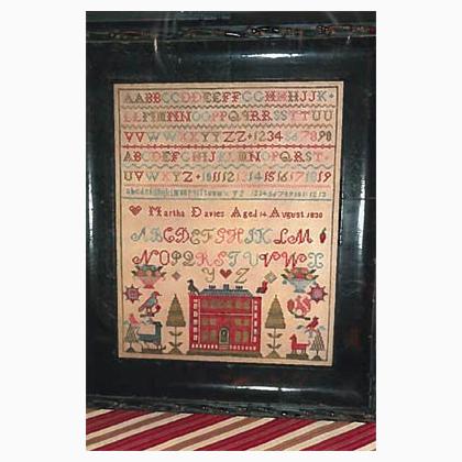 Martha Davies 1830 Sampler