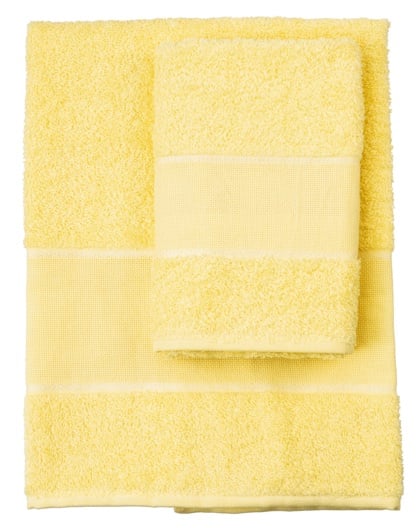 Couple of bath towels - Asti - Yellow