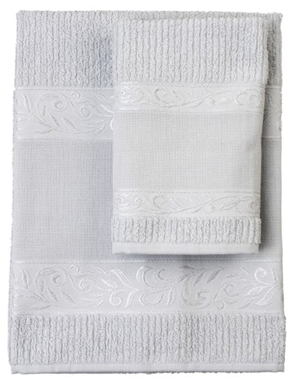 Couple of bath towels - Verona - Grey
