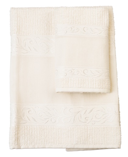 Couple of bath towels - Verona - Beige