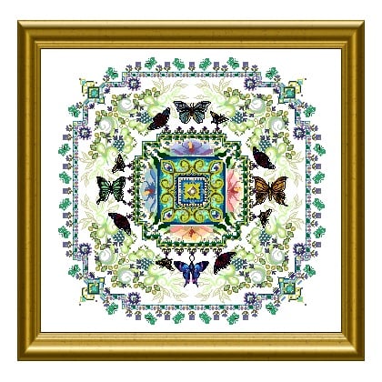 Cross Stitch Butterfly Chart