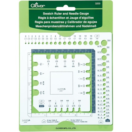 Swatch Ruler & Needle Gauge