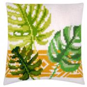 Front Cushion: Botanical Leaves