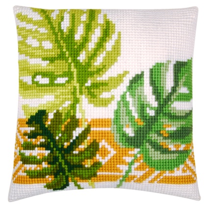 Front Cushion: Botanical Leaves