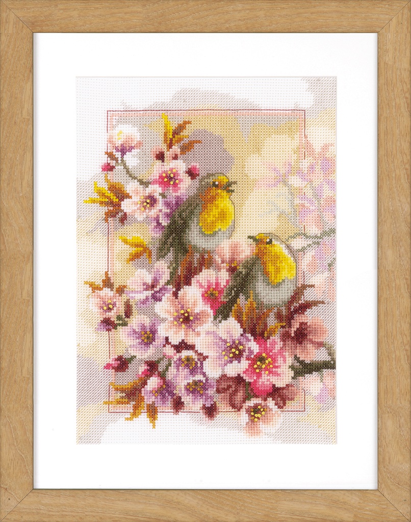 Chirping Robins From Vervaco - Animals - Cross-Stitch Kits Kits - Casa ...