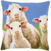 Front Cushion: Curious Sheep
