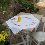 Squared Tablecloth - Flowers & Lavender