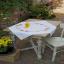 Squared Tablecloth - Flowers & Lavender