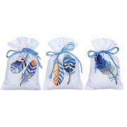 Potpourri bags: Blue Feathers