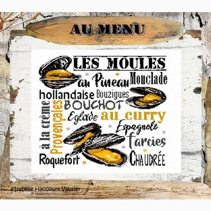Les Moules From Isabelle Vautier - Cross Stitch Charts - Cross Stitch  Charts - Casa Cenina