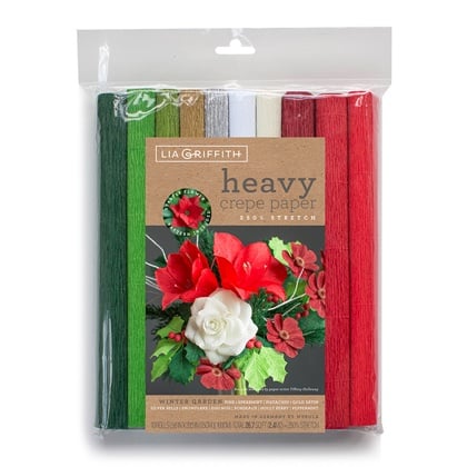 Heavy Crepe Paper kit - Winter Garden Collection