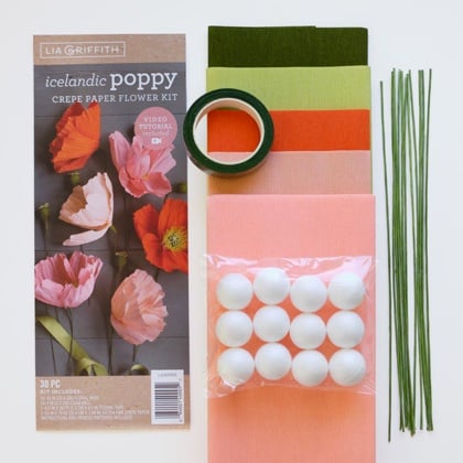 Poppy | Crepe Paper Flower Kit Poppy | Crepe Paper Flower Kit