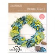 Tropical Leaves Frosted Paper Flower Kit