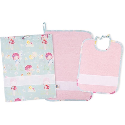 Pink Filet Nursery Changing Bag with Towel