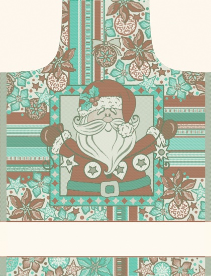 Apron Natalino Lurex - Ecrù / Tiffany