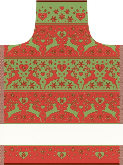 Apron Bltizen - Green / Red