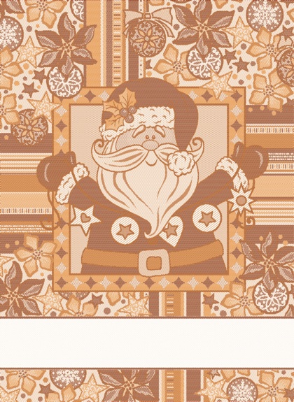Kitchen towel - Natalino Lurex - Yellow / Ecrù