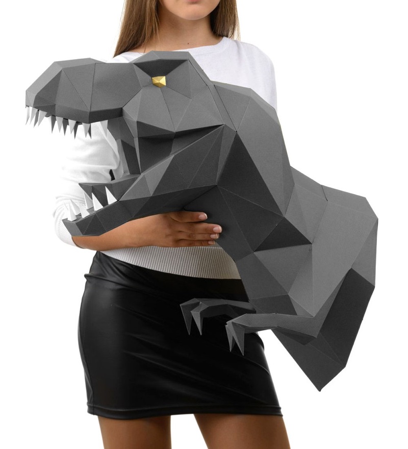 Dinosaur 2° Papercraft Kit From Wizardi - 3D Models - Ornaments, Paper,  Colors - Casa Cenina