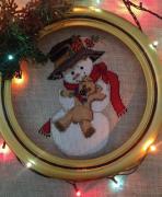 Snowman And Teddy Bear