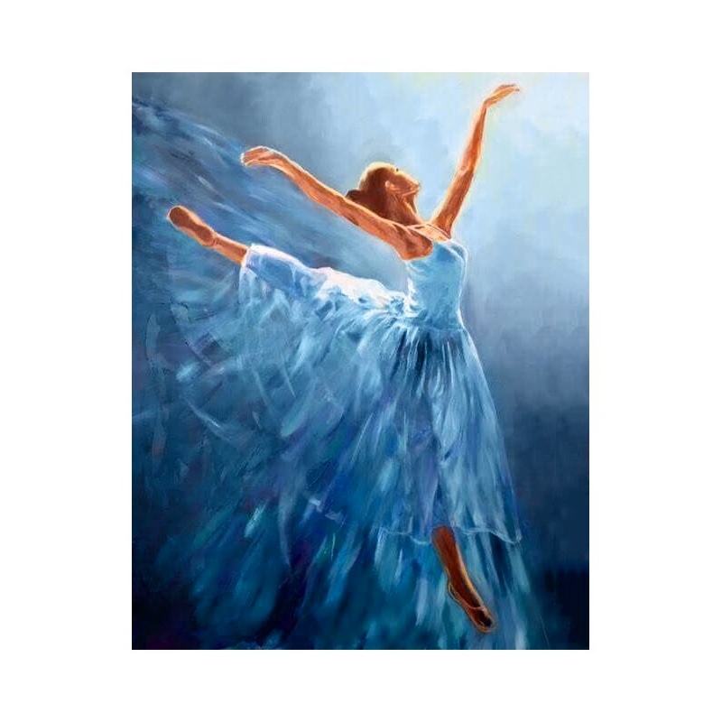 Forgænger friktion oxiderer Blue Ballerina From Wizardi - Diamond Painting - Kits - Casa Cenina