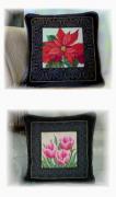 Poinsettia and Tulips Cushions