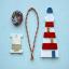 Red and white lighthouse
