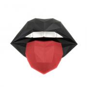Lips Black/Red - Papercraft Kit